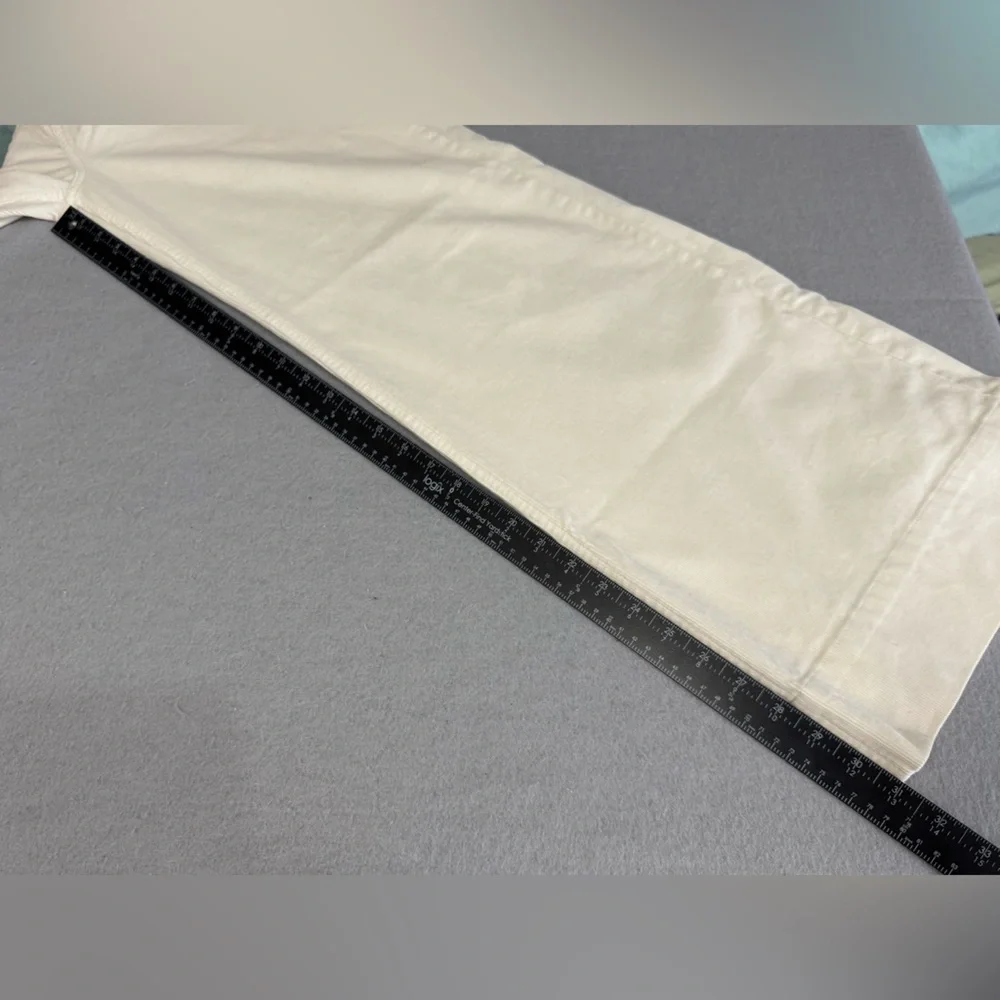 J Crew Corduroy Wide Leg High Waist Trouser Pants Cream Size 29 Style BT922 - Picture 9 of 10